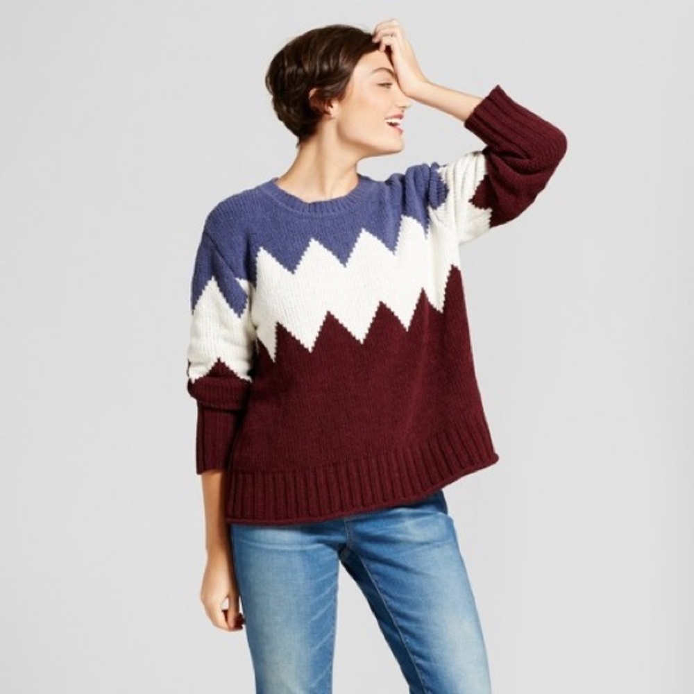 Colorblock Oversized Sweater- Xhilaration (Target)